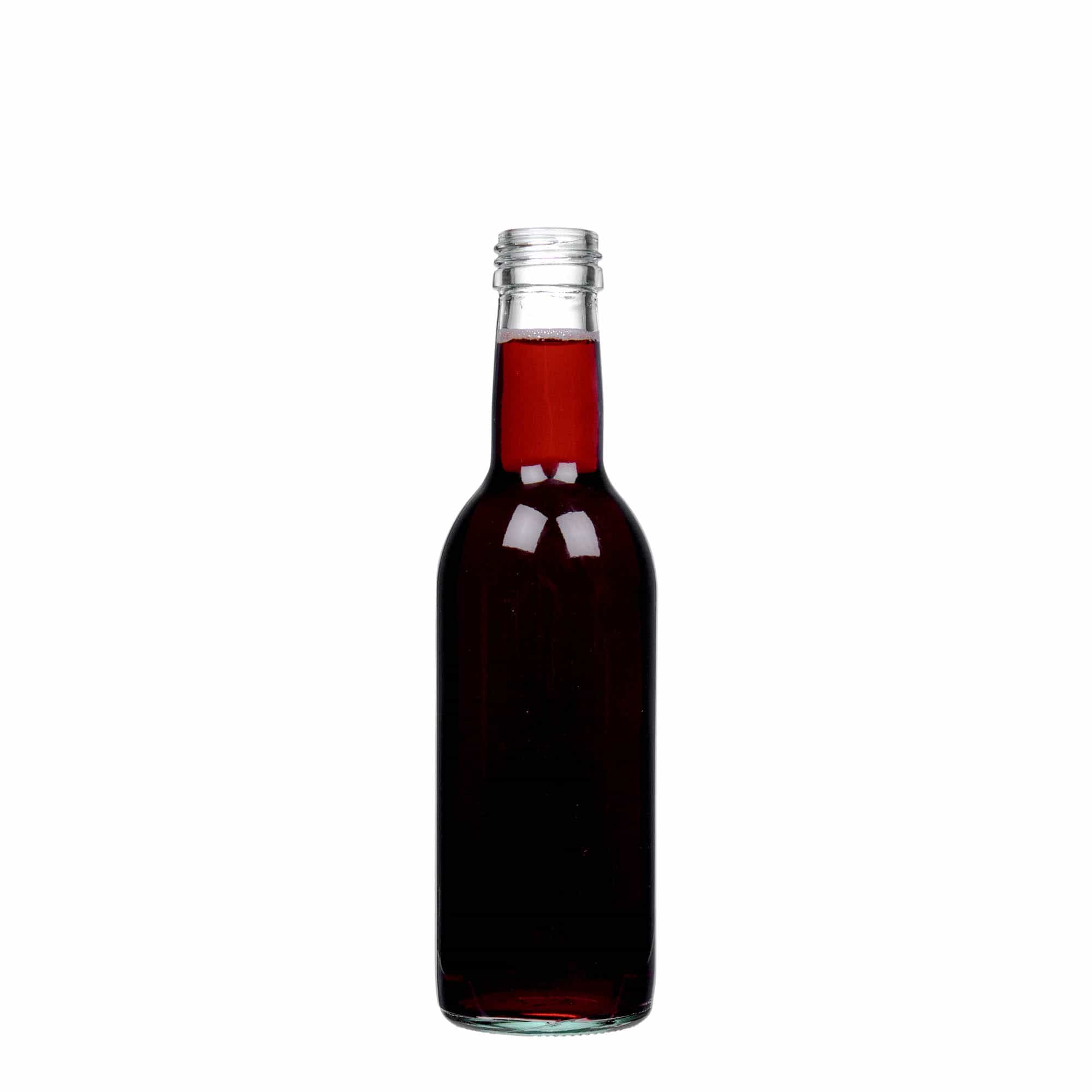 250 ml lasipullo 'Bordeaux', suu: PP 28