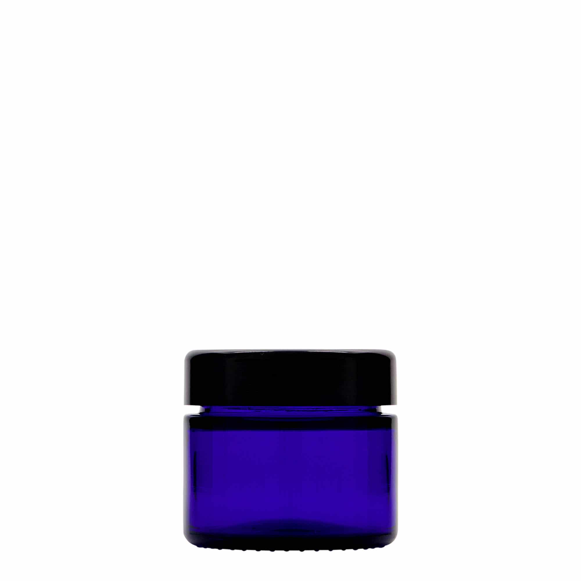 50 ml rasia 'Blue Edition', lasi, laivastonsininen, suu: Kierrekorkki