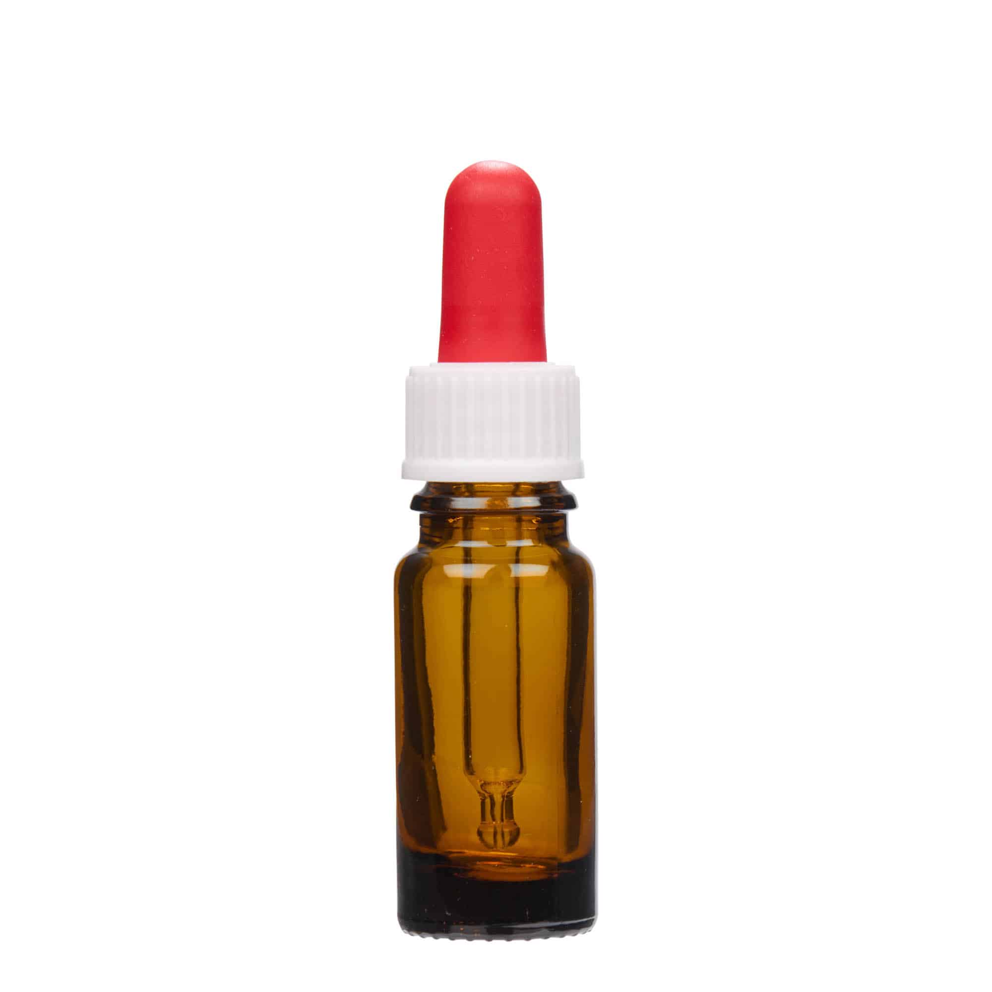 10 ml pipettipullo lääke, lasi, ruskea, suu: DIN 18