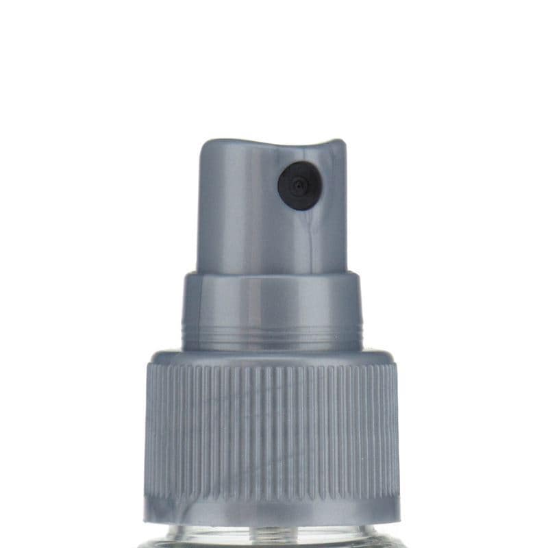 Kierrekorkki spray-osa, PP-muovi, hopea, suu: GPI 24/410