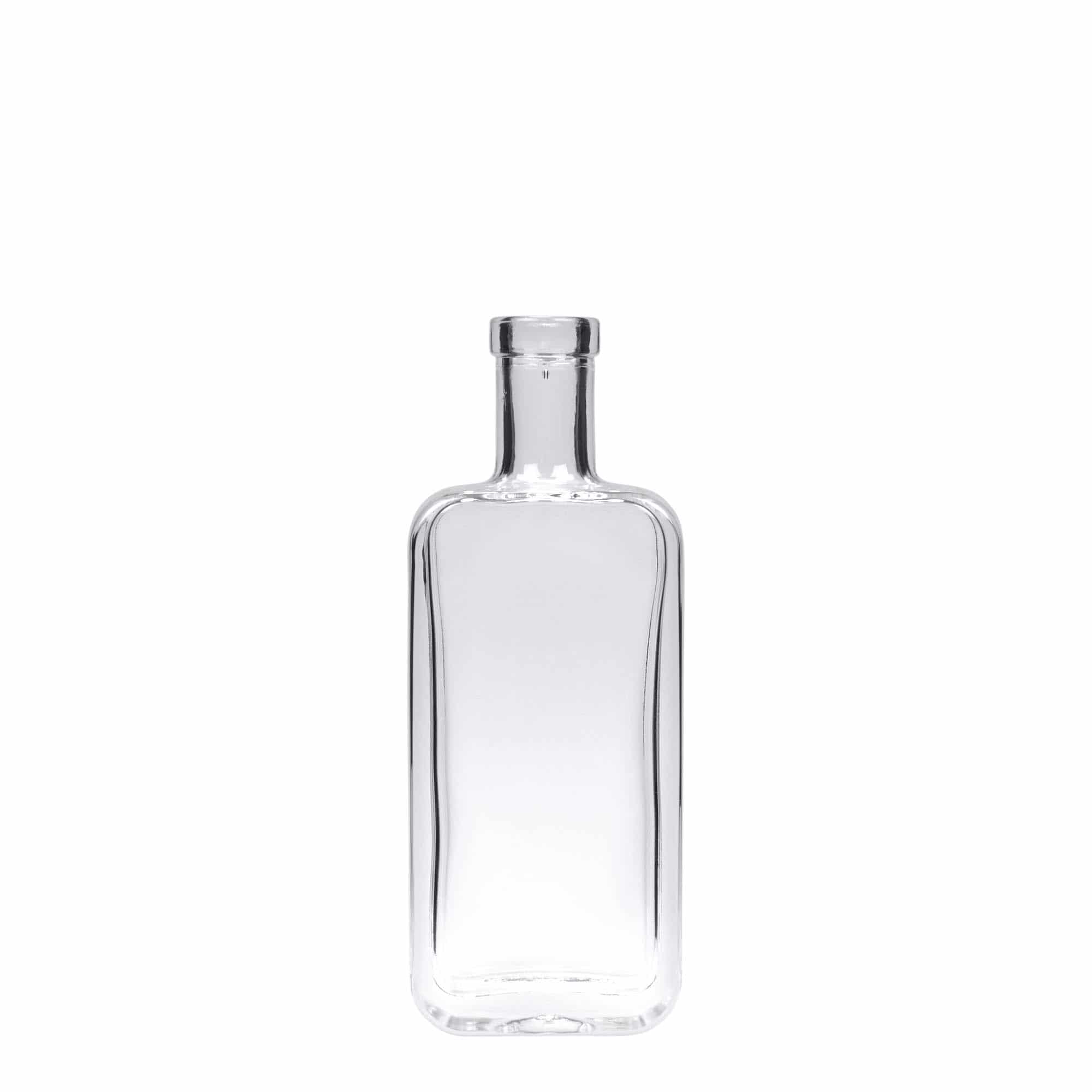 100 ml lasipullo 'Nizza', nelikulm., suu: korkki