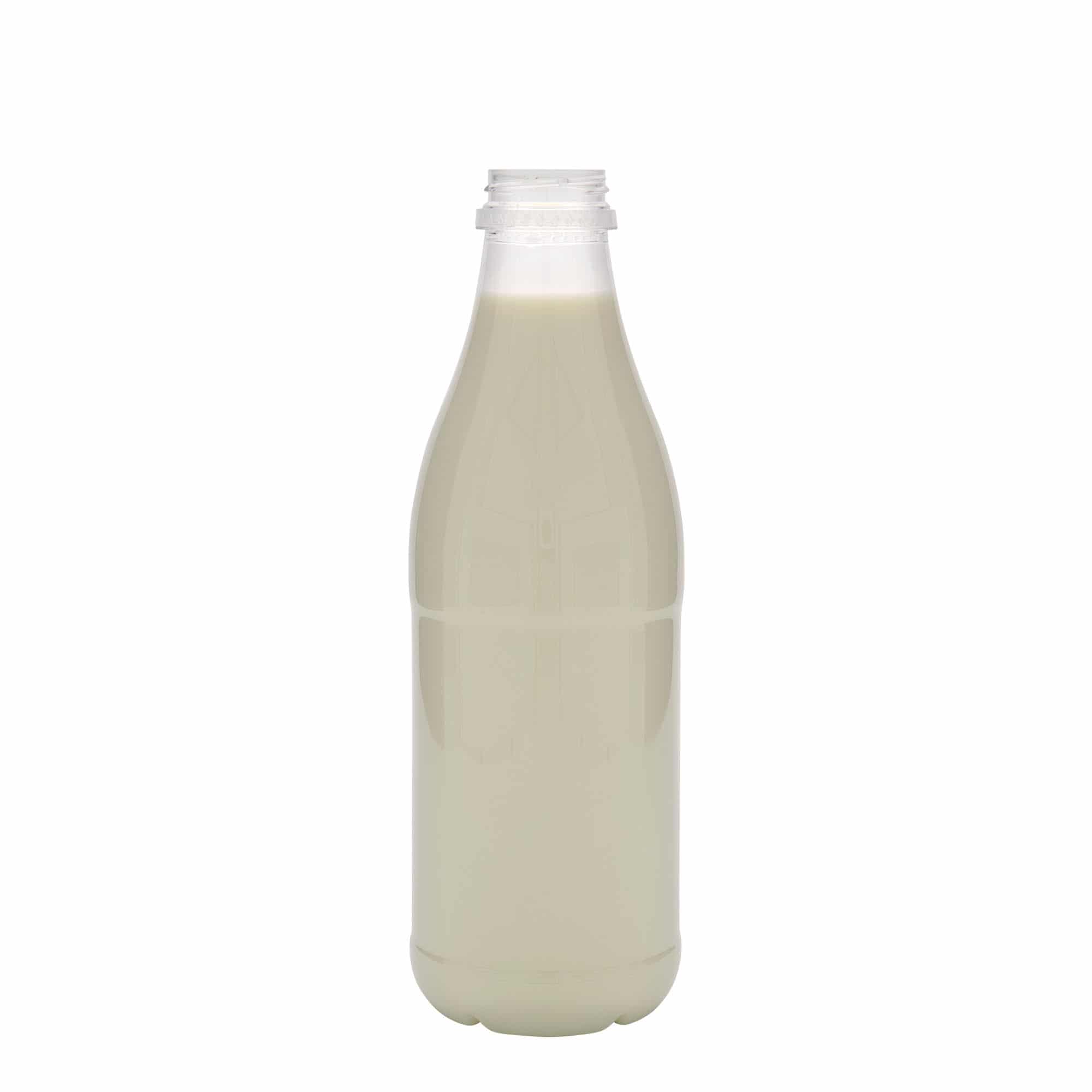 1000 ml PET-pullo 'Milk and Juice', muovi, suu: 38 mm