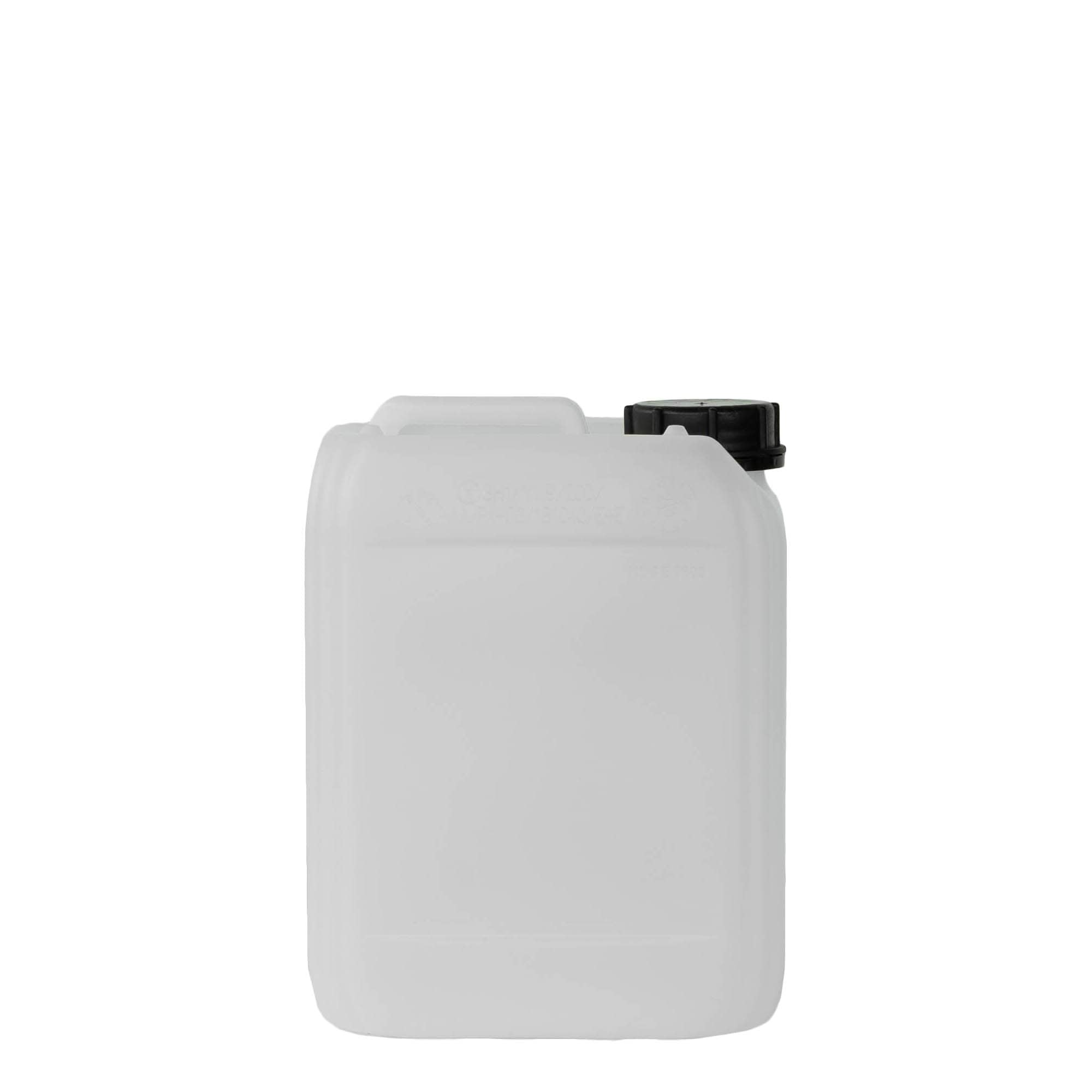 5 l kanisteri, nelikulm., HDPE-muovi, natur, suu: ND 55