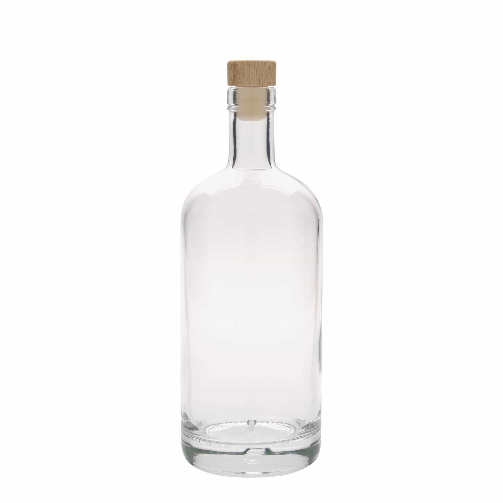 700 ml lasipullo 'Linea Uno', suu: korkki