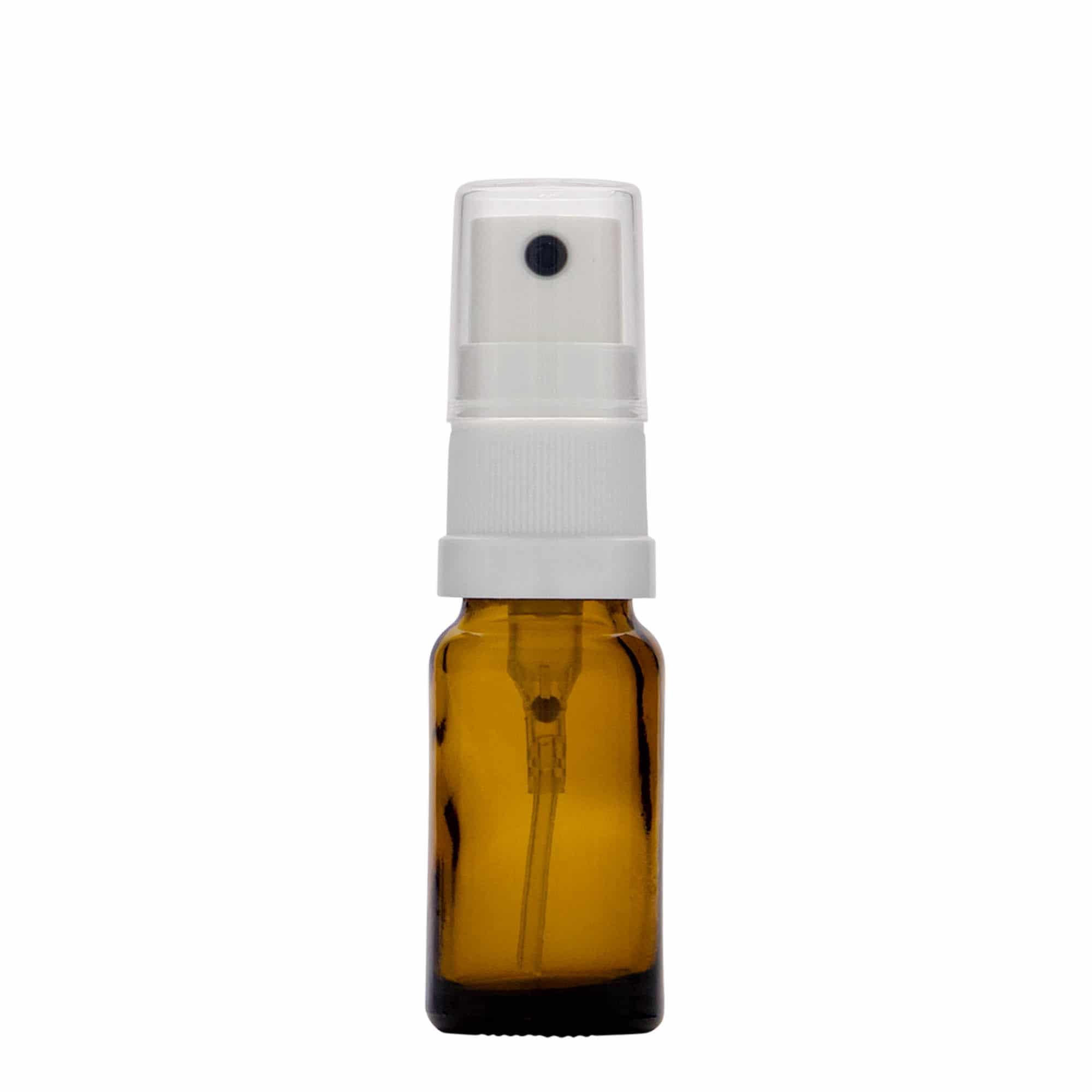 10 ml spray-pullo lääke, lasi, ruskea, suu: DIN 18