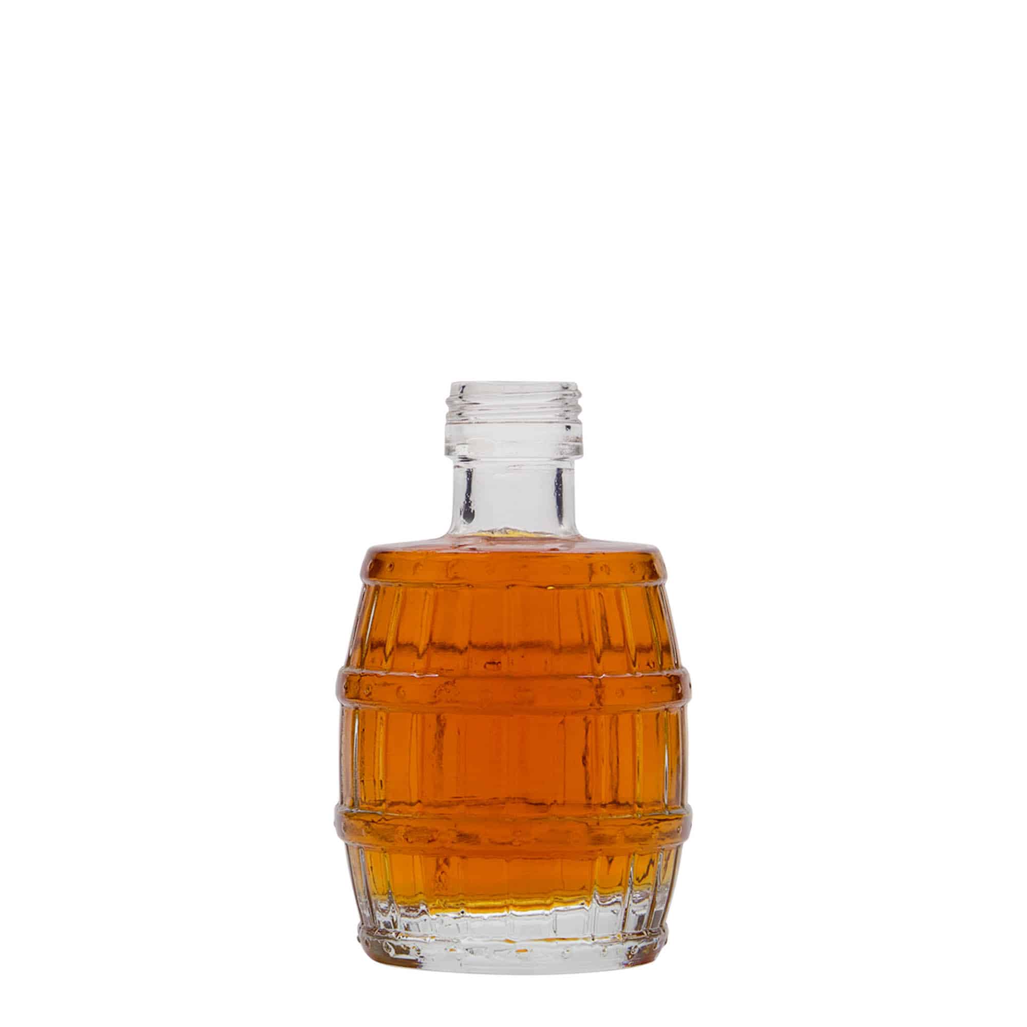 100 ml lasipullo 'Tynnyri', suu: PP 24