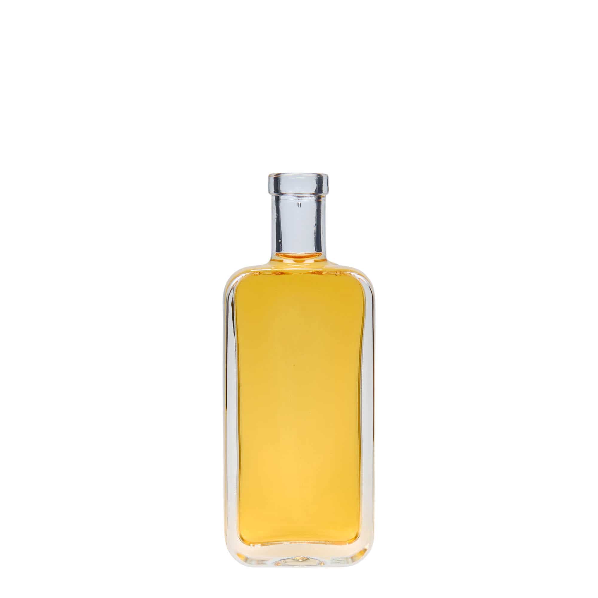 100 ml lasipullo 'Nizza', nelikulm., suu: korkki