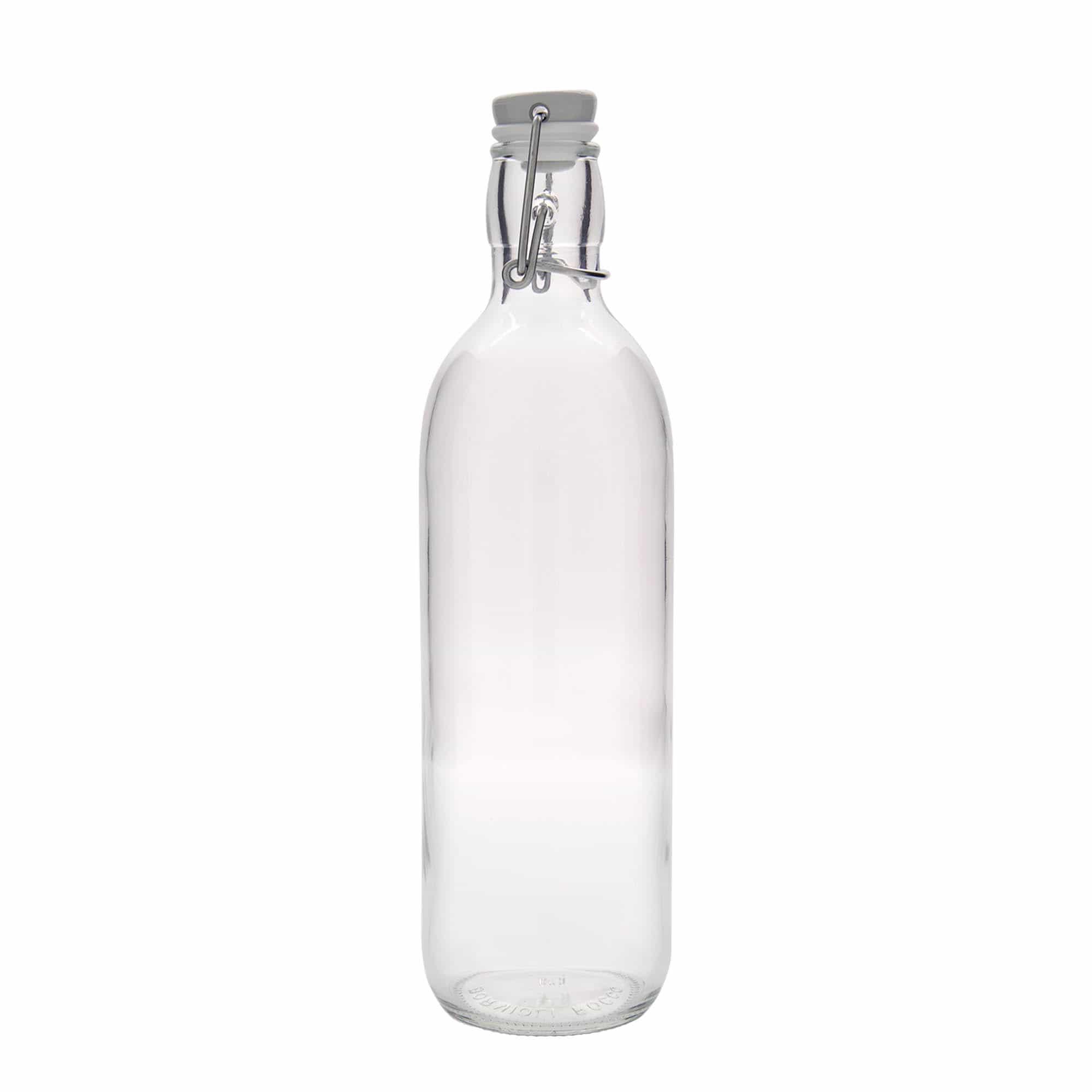 1000 ml lasipullo 'Emilia', suu: patenttikorkki