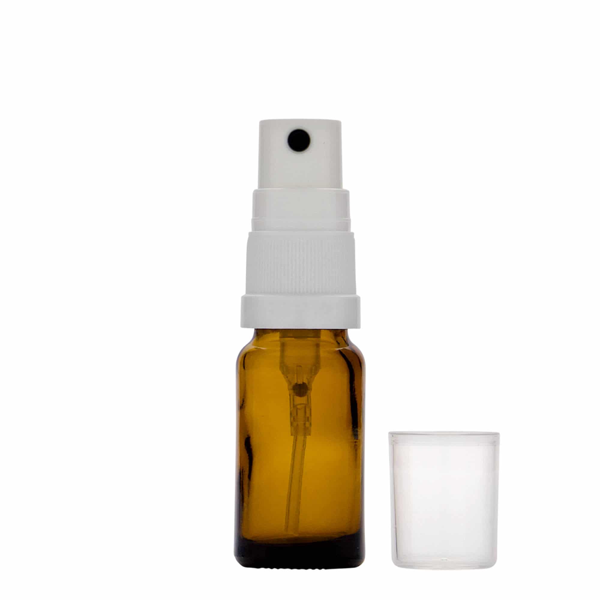 10 ml spray-pullo lääke, lasi, ruskea, suu: DIN 18