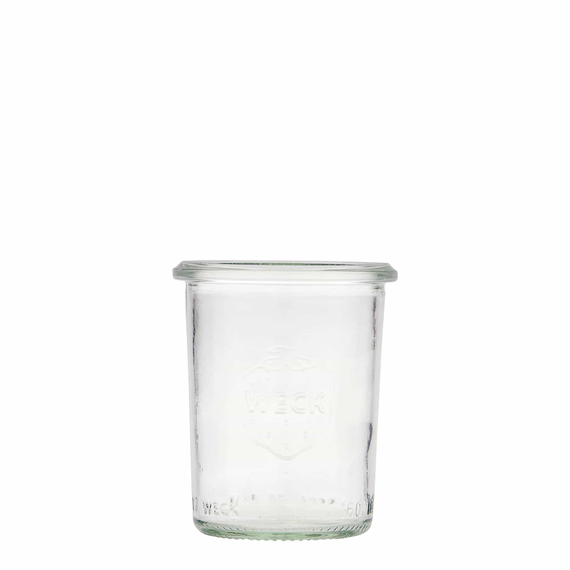 160 ml WECK sylinterimäinen lasipurkki, suu: pyöreä reuna