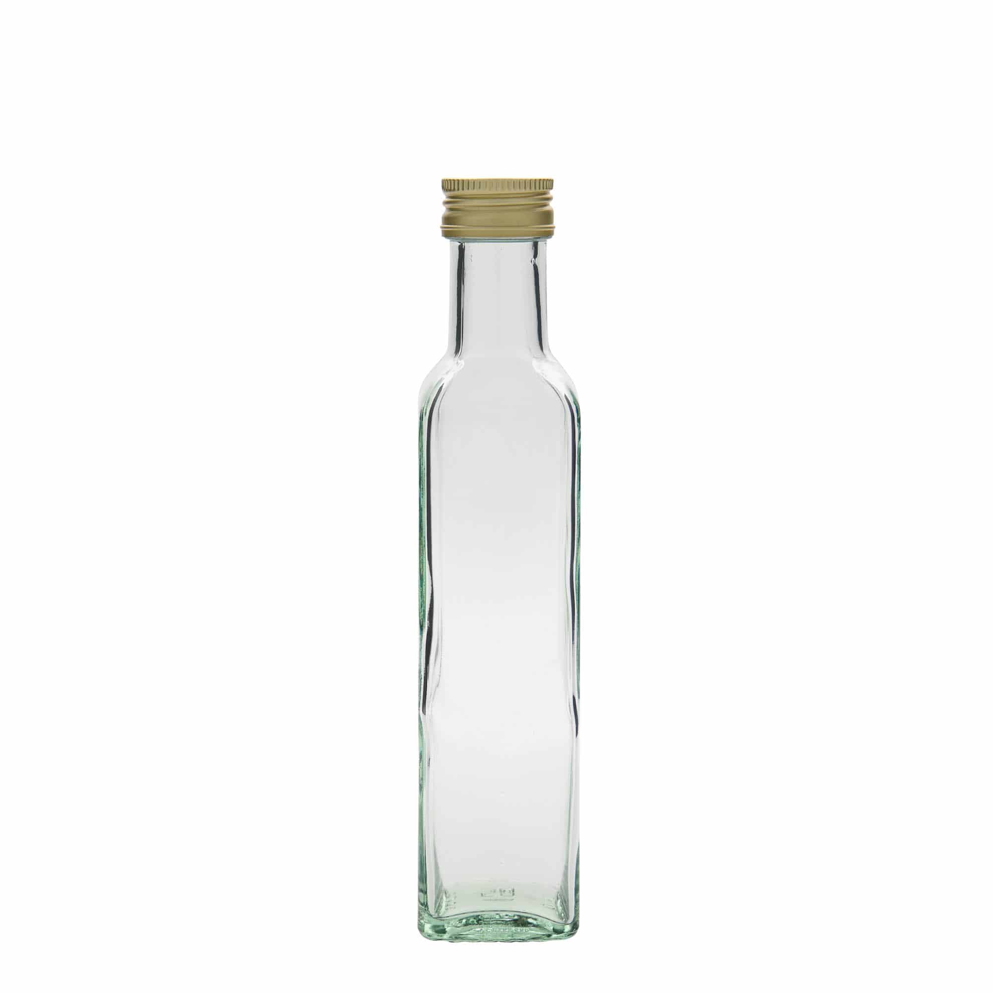 250 ml lasipullo 'Marasca', neliö, suu: PP 31,5