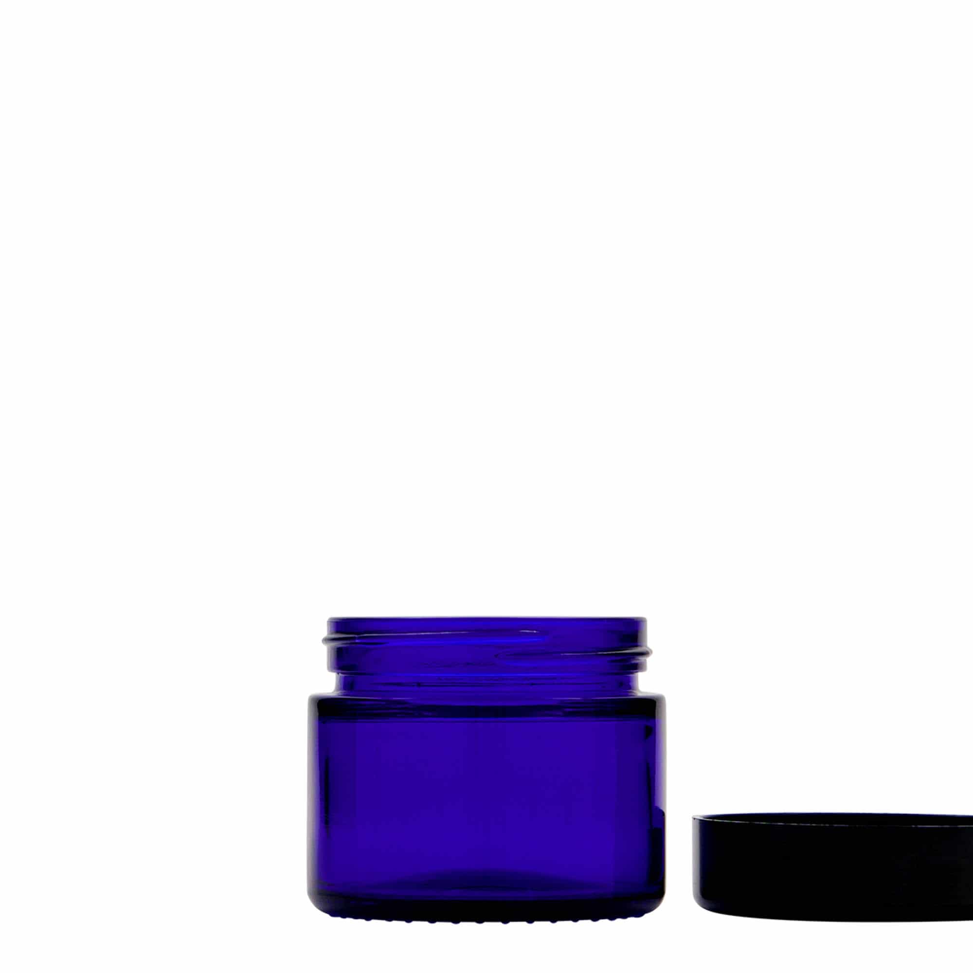 50 ml rasia 'Blue Edition', lasi, laivastonsininen, suu: Kierrekorkki