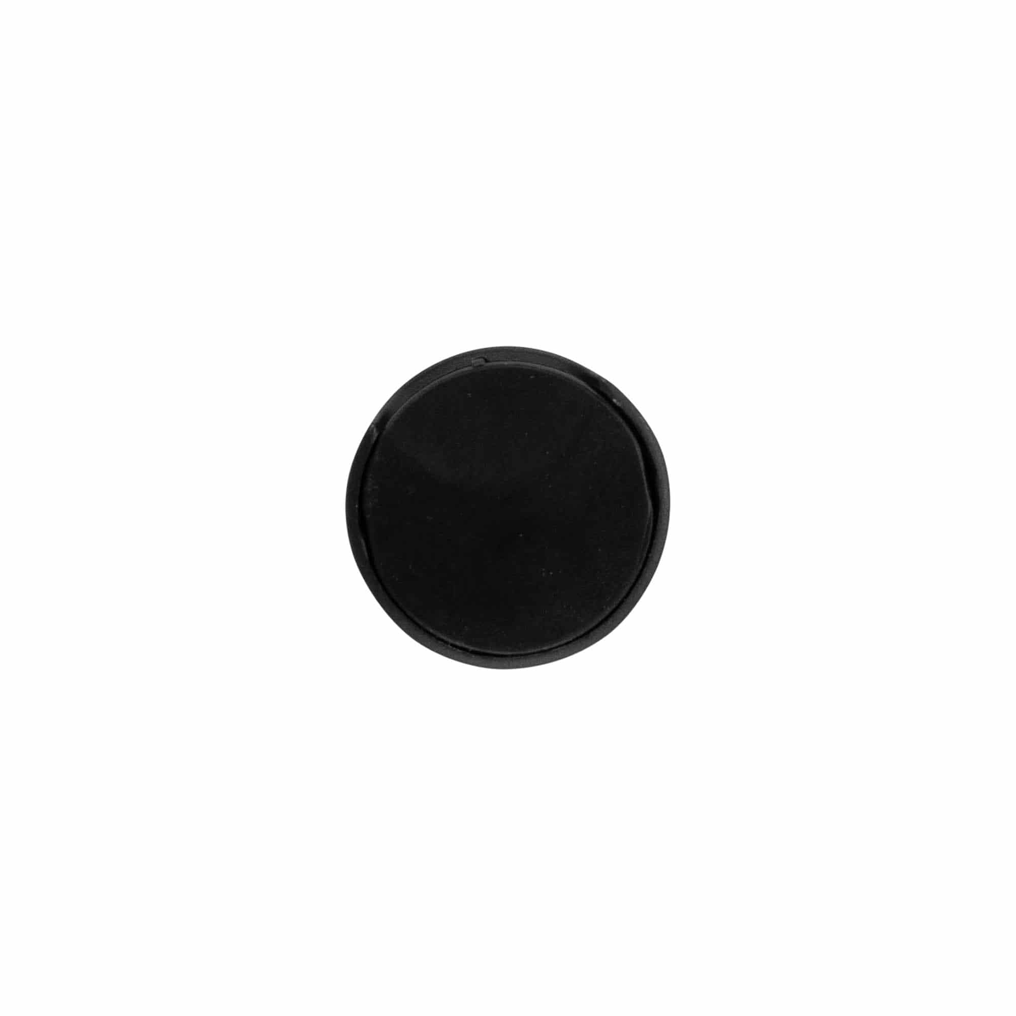 Kierrekorkki Disc Top, PP-muovi, musta, suu: GPI 24/410