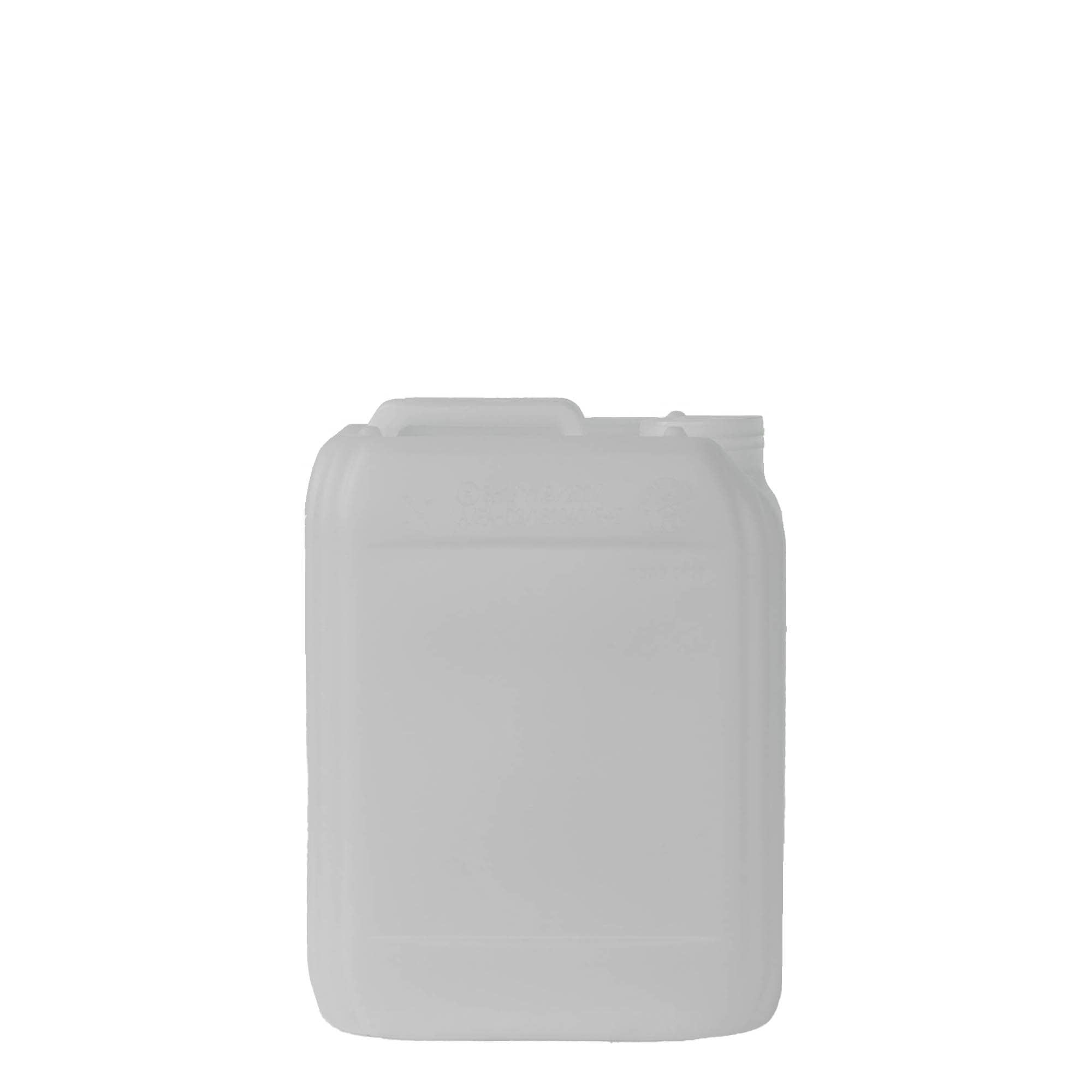 5 l kanisteri, nelikulm., HDPE-muovi, natur, suu: ND 55