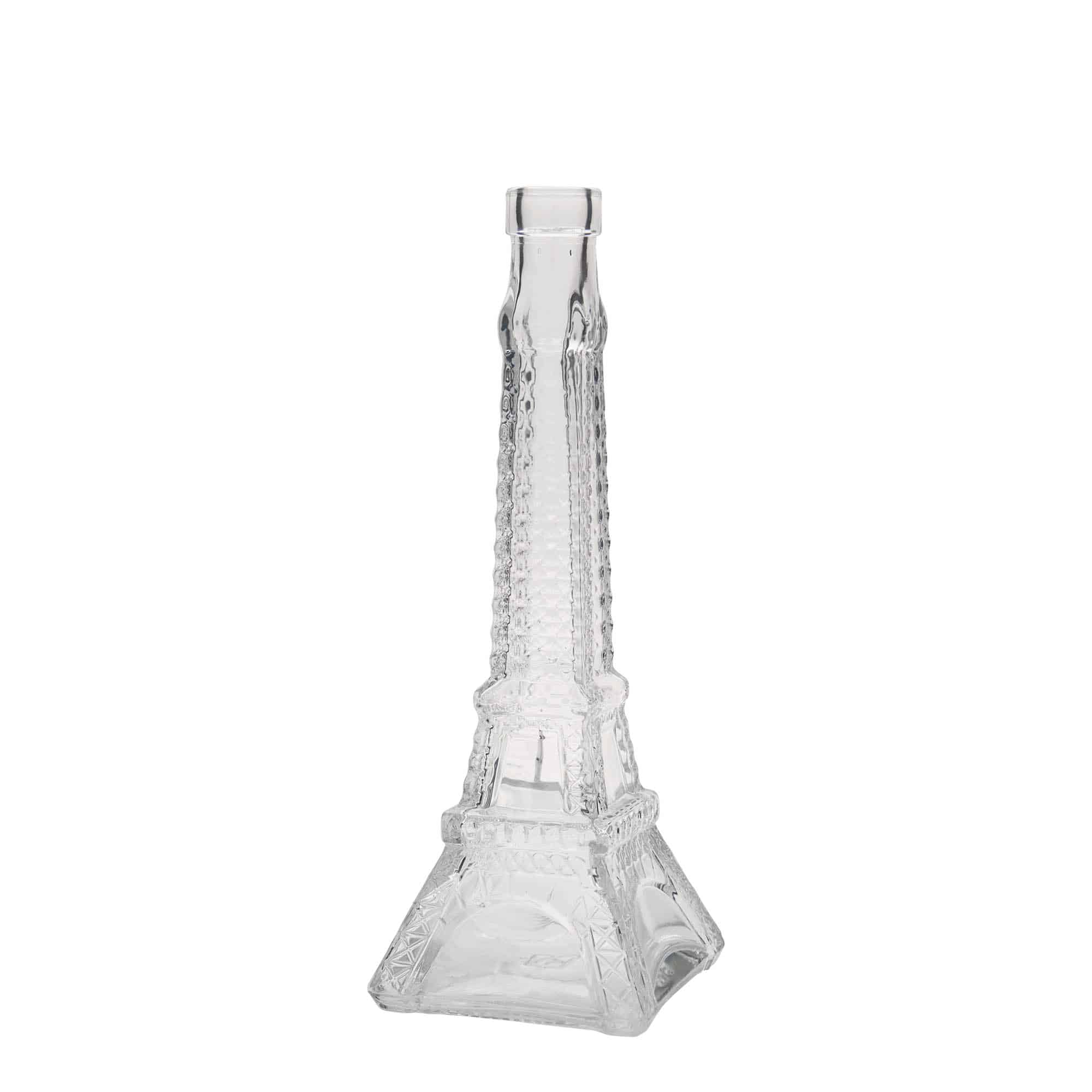 200 ml lasipullo 'Eiffel-torni', suu: korkki
