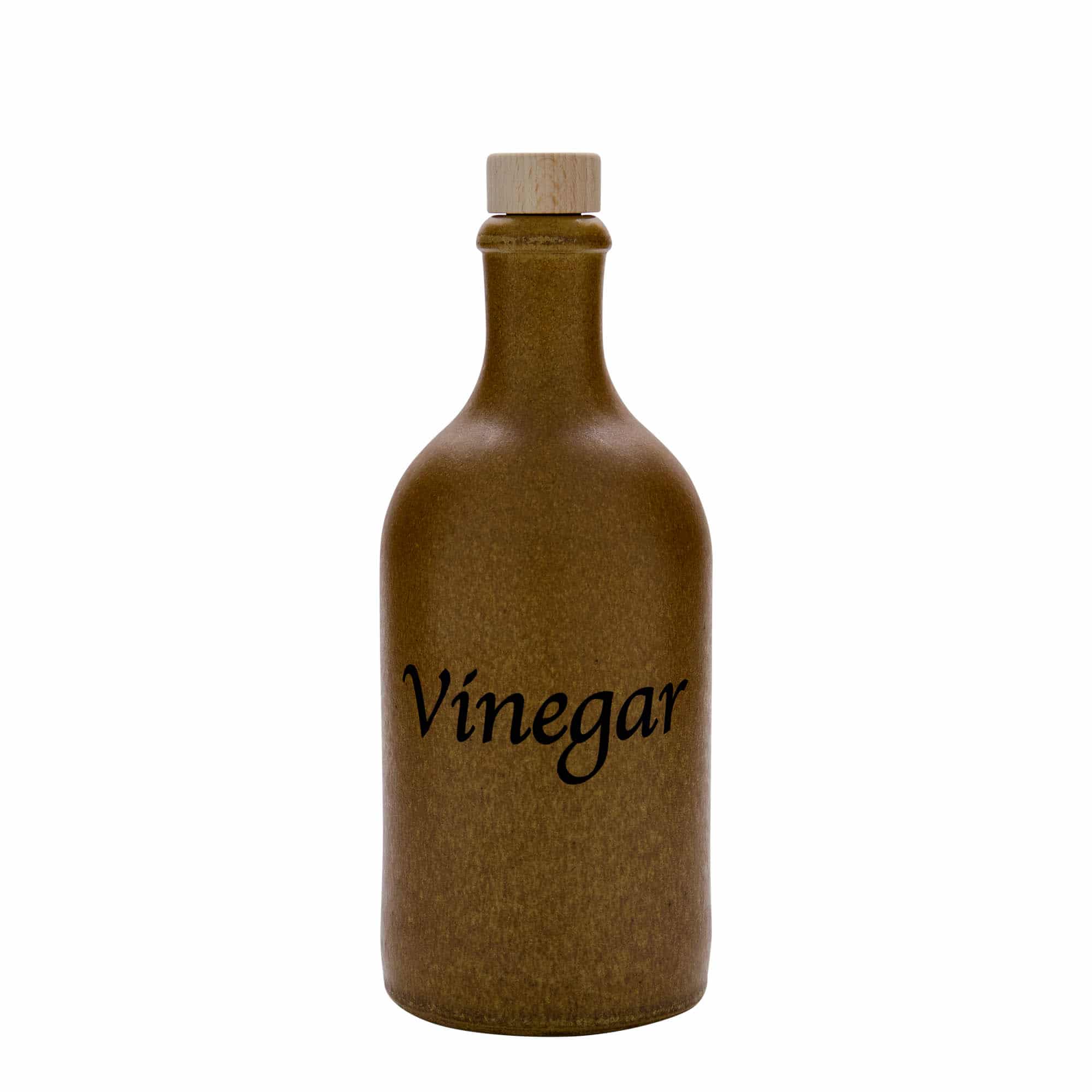 500 ml savituoppi, kuvio: Vinegar, keraaminen, ruskea-kristalli, suu: korkki