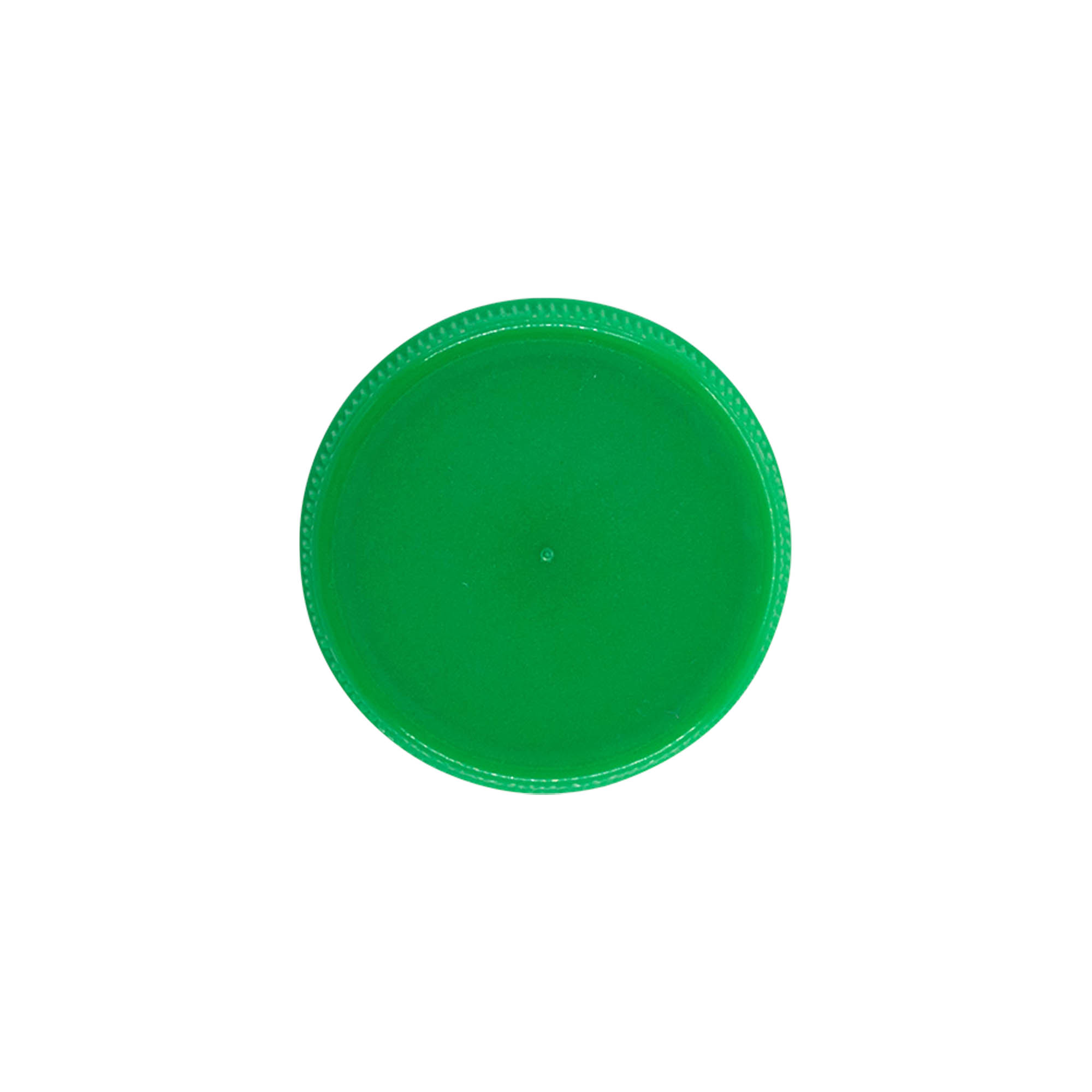Kierrekorkki kaksoiskierteellä, PE-muovi, vihreä, suu: PET 38 mm