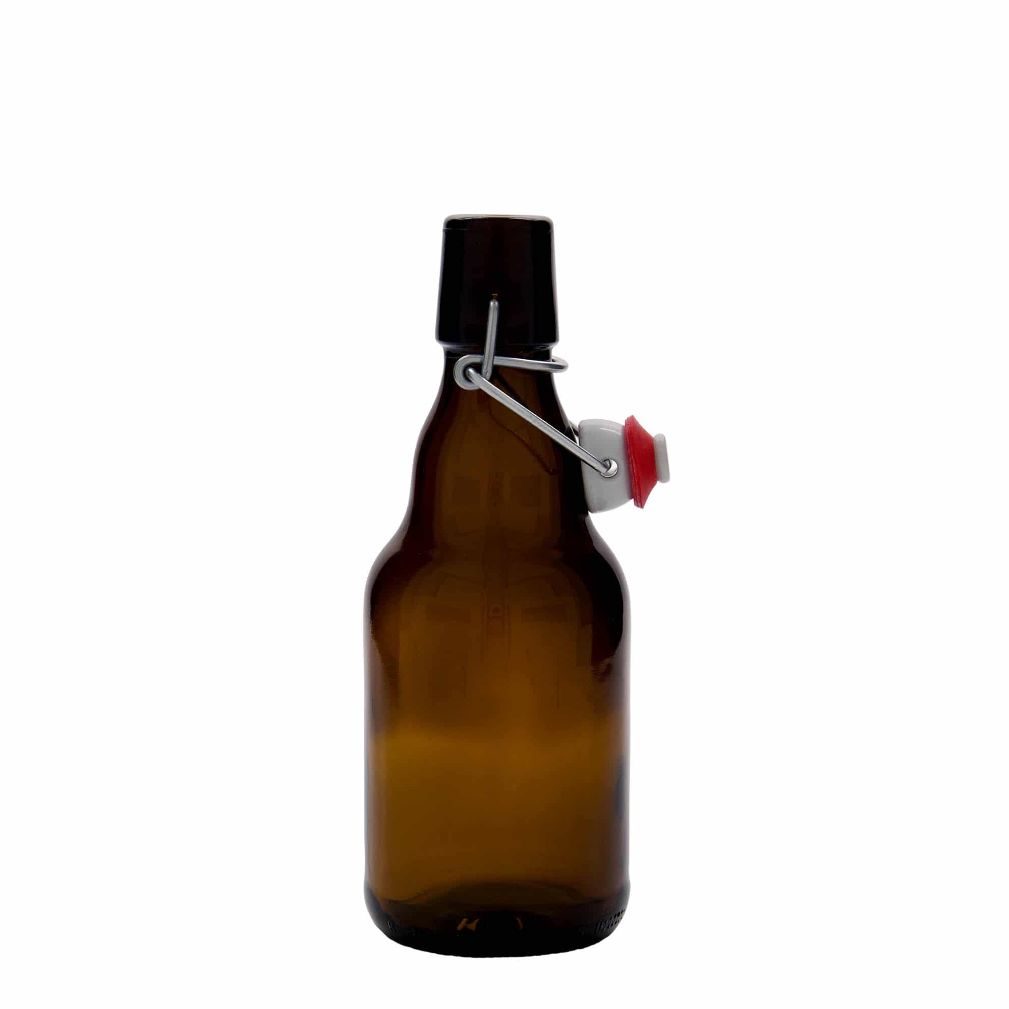 330 ml olutpullo 'Steinie', lasi, ruskea, suu: patenttikorkki