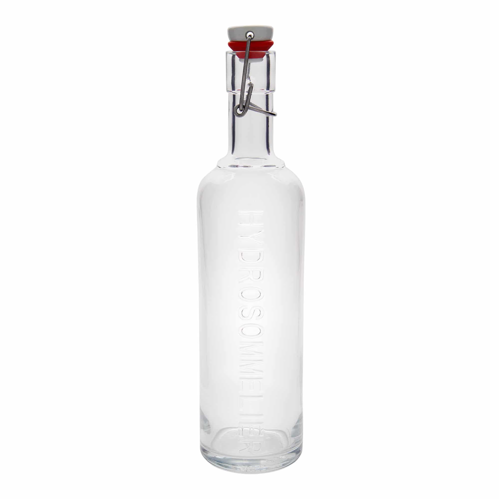 1000 ml lasipullo 'Optima Hydrosommelier', suu: patenttikorkki