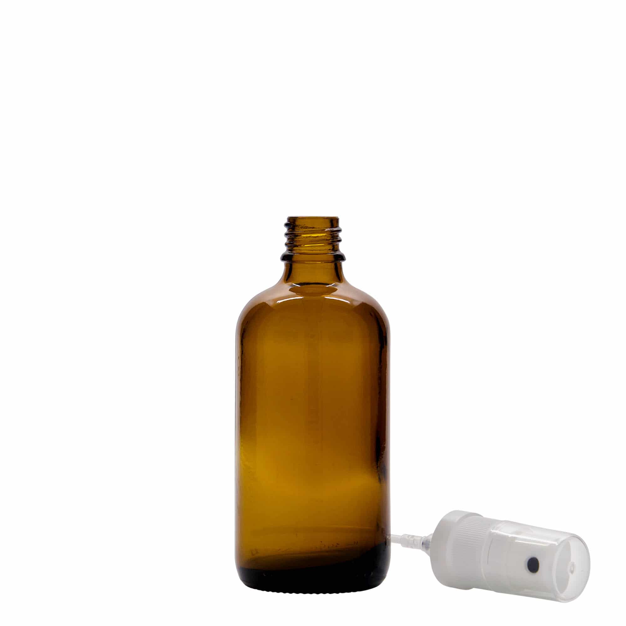 100 ml spray-pullo lääke, lasi, ruskea, suu: DIN 18