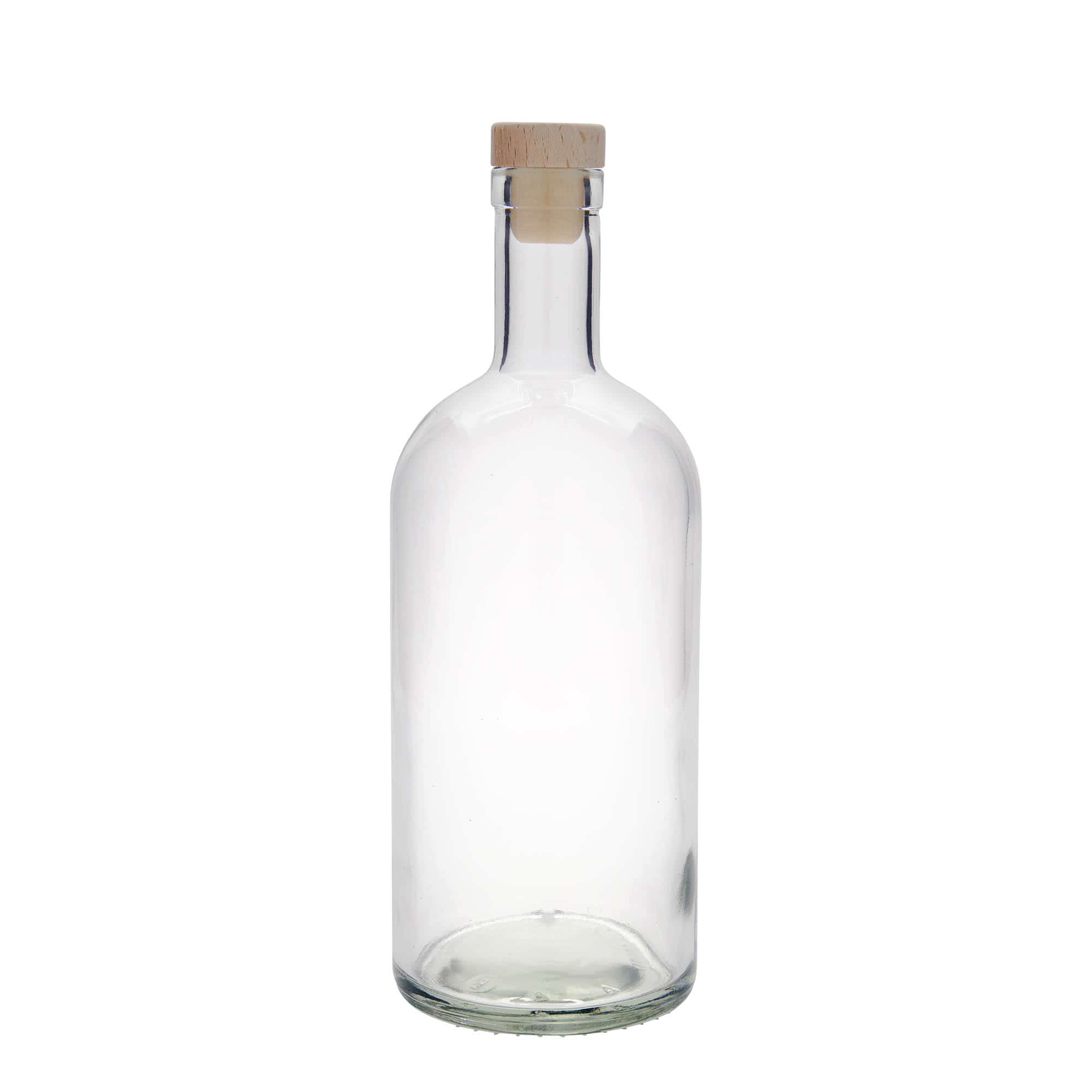 1000 ml lasipullo 'Gerardino', suu: korkki